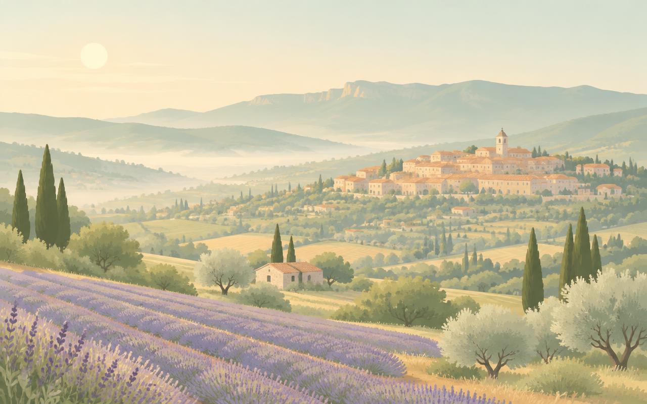 Le village d'Apt au coeur du Luberon